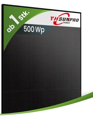 Sunpro 500Wp SPDG500-N108R12 Bifazial Glas-Glas Fullblack Mesh Preiswert